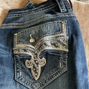 Like New Rock Revival Straight Jeans Size 34